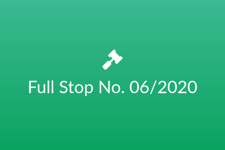 Full Stop No. 06/2020 (Pre-litigation Family Dispute) 