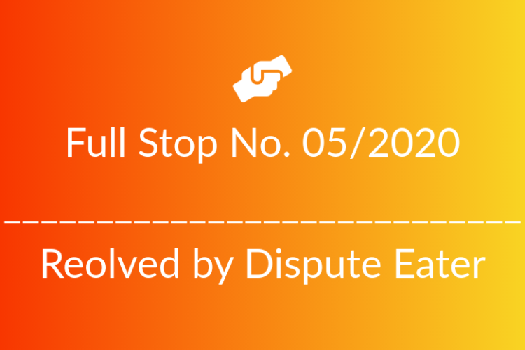 Full Stop No. 05/2020 (Property-Dispute)