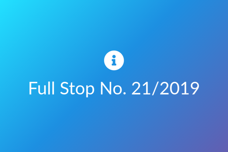 Full Stop No. 21/2019 (Criminal Dispute)