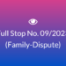 Full Stop No. 09/2023 (Family-Dispute)