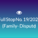 Full Stop No. 19/2024 (Family – Dispute)