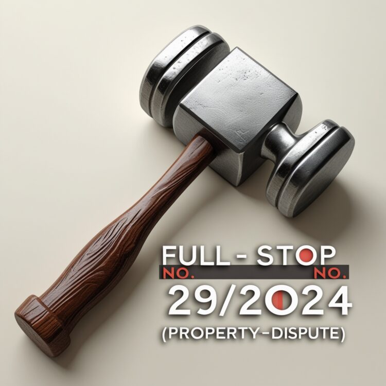 Full Stop No. 29/2024 (Property – Dispute)