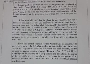 “Dispute-eater” in judicial orders