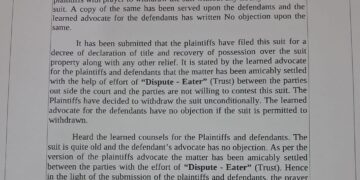 “Dispute-eater” in judicial orders