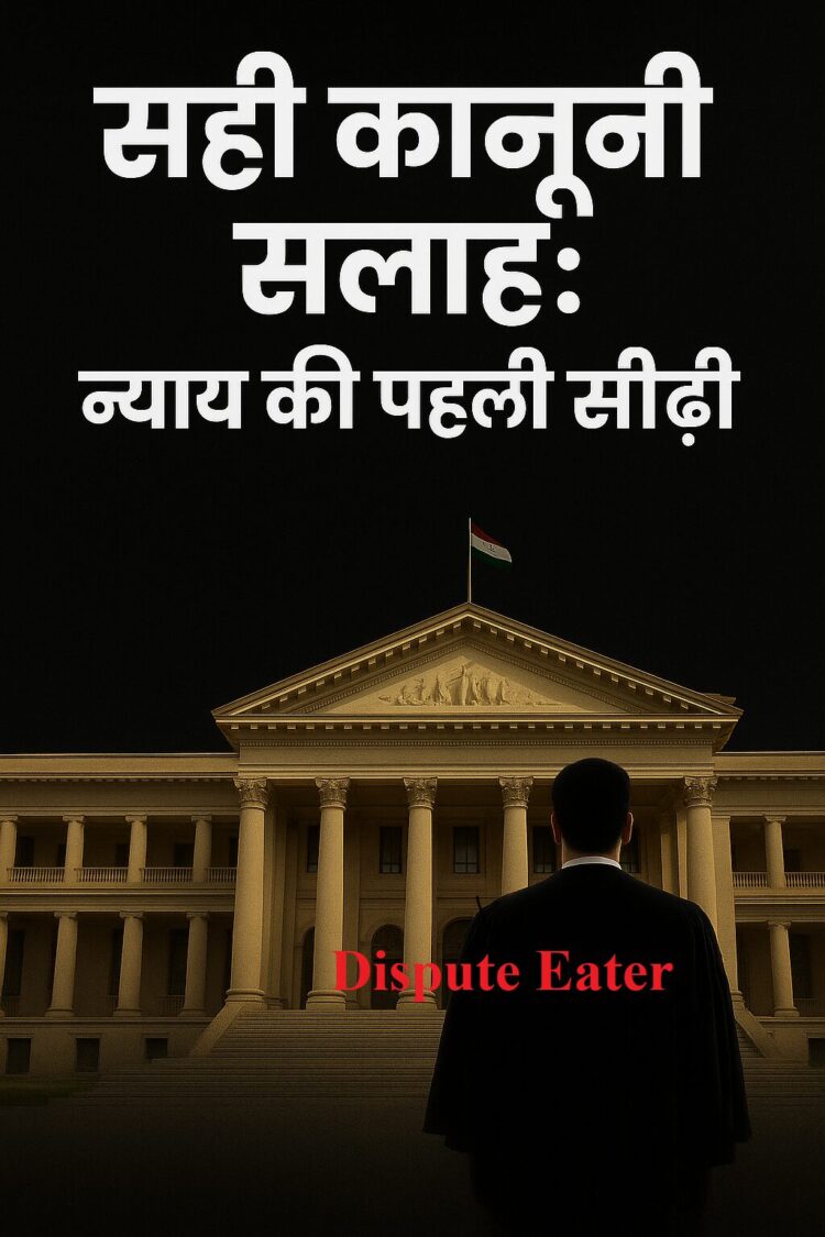 सही कानूनी सलाह: न्याय की पहली सीढ़ी है।