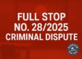 Full-Stop No. 28/2025 (Criminal Dispute)