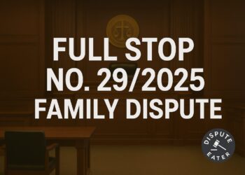 Full Stop No. 29/2025 (Family – Dispute)
