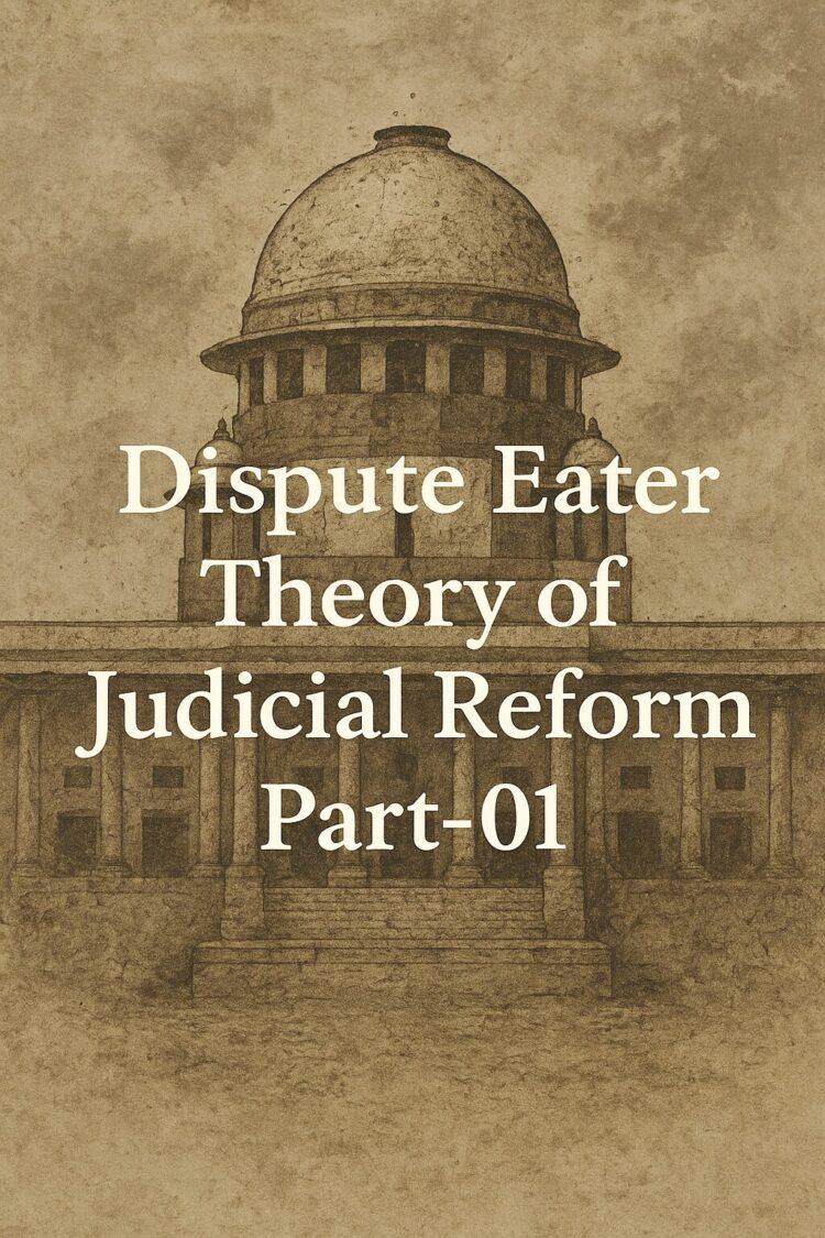 Dispute Eater Theory of Judicial Reform Part-01